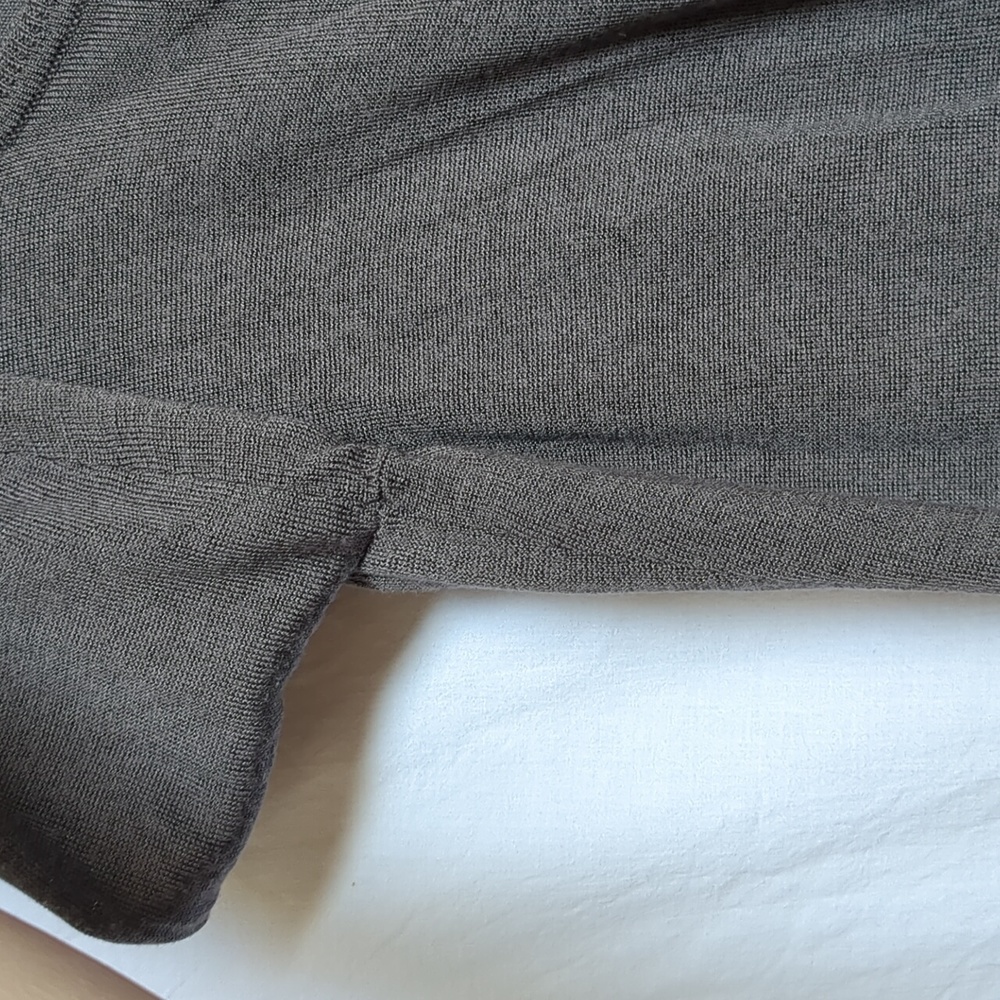 Jacqui-E Sweater Long sleeve brown cardigan Silk Trim medium - Picture 5 of 9